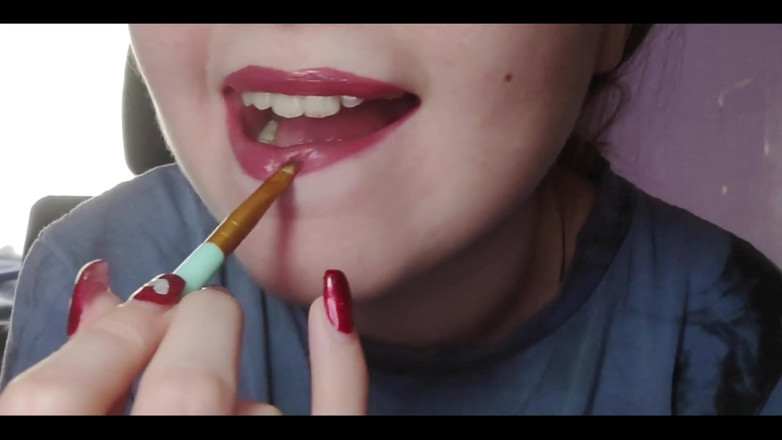 RavenHearth666VIP: Lippen en lippenstiftfetisj