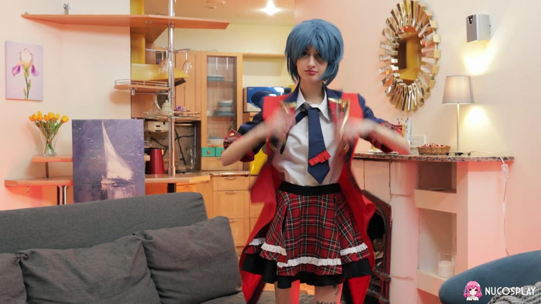 Nu Cosplay: Blue Haired Girly Sasha Paige Loves Fucking Her Tight Little...