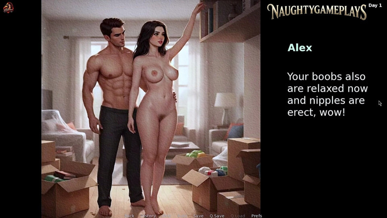 Naughty gameplays: Dare Manželky (část 01) Od Hot_scorpion - Manželský Pár Má Sex - 3D Hra