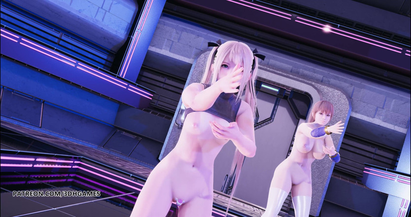 3D-Hentai Games: [MMD] Gleiten nackter tanz Marie Rose Mai Shiranui Tamaki Kasumi...