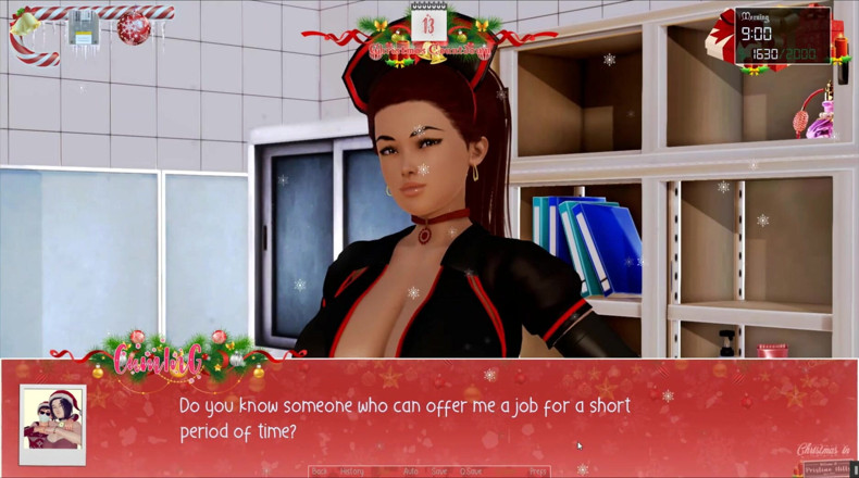Cumming Gaming: Nieograniczone Święta Bożego Narodzenia [Xmas Hentai porno grać], ep.9 - Spustoszyłem miss Santa...