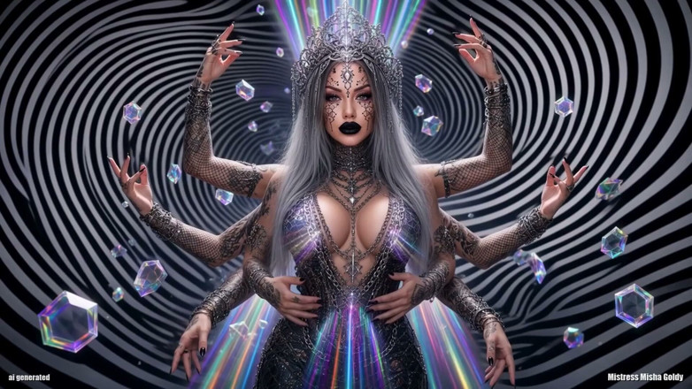 Goddess Misha Goldy: Handspun: Six Hands on Your Cock, One of Them Yours