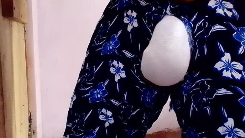 Jaanu294: Striking Sisna While Wearing Her Stepsister's Floral Pants and White...