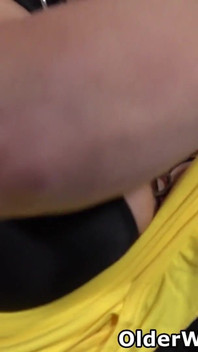 Hard Nippled Mature Alex Vigorously Works Her Lady Parts with Her Fingers