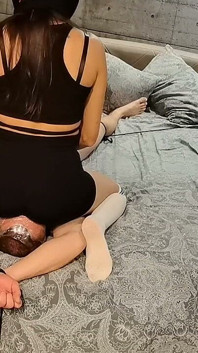 The Biker Woman Sat on the Slave's Face.