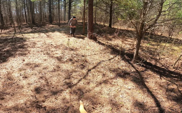 Jon Screcrow: Uncut Cock Naked Hike on an Abandoned Country Lane Cumshot...