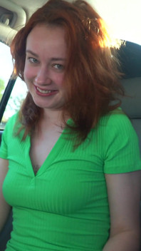 Redhaired Girl Made Mess After Solo Sex in Car