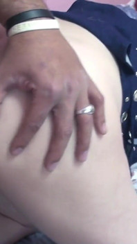 Redhead MILF sprayed on her hairy pussy