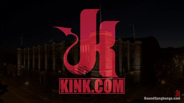Bound Gang Bangs by Kink: Татуированную красотку заставили покориться пяти мужикам