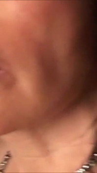 Amateur porn comes in the glass and she licks it