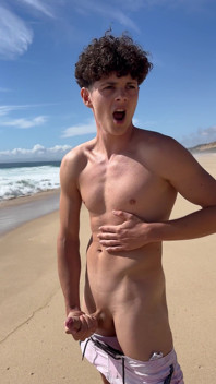 Twink Beach szarpnij się