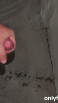 Jacking off in My Work Garage