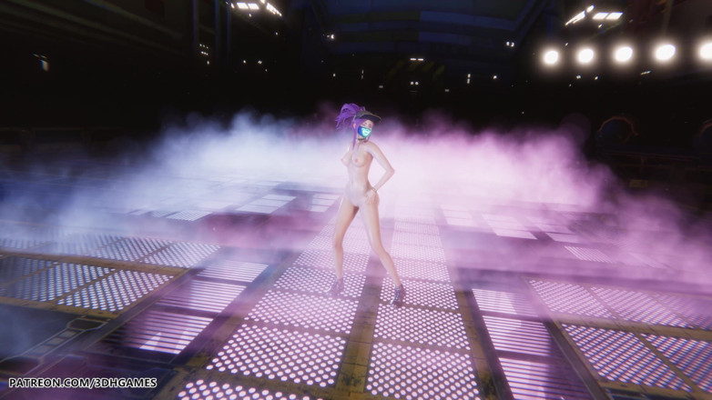 3D-Hentai Games: Mmd Lisa - Futw Akali Sexy Naked Dance League of Legends...