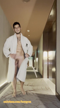Hotel Exhibition with My Big Cock! People Can Discover Me