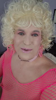 Kissing a Blonde Transvestite?