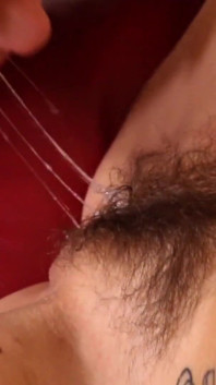 Hot threesome lebian action with redhead