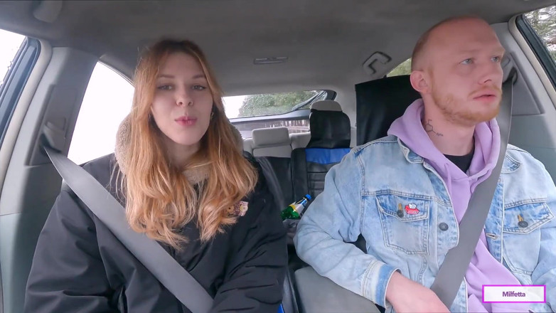 Milfetta: A Village Hitchhiker Girl Pays for His Fare in Kind.