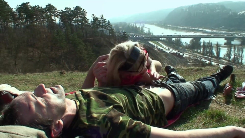 Erotic Pleasure: Couple outdoor fucking