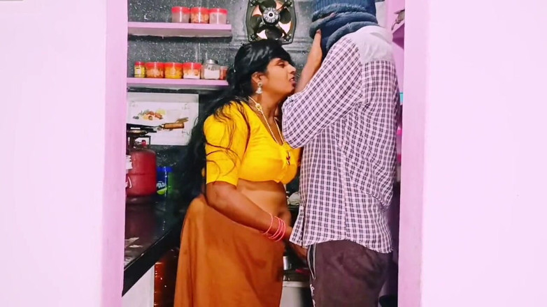 Telugu honey lips: Desi Bhabi Unfortunately Fucking in Kitchen Hubby Bro Big Dick....