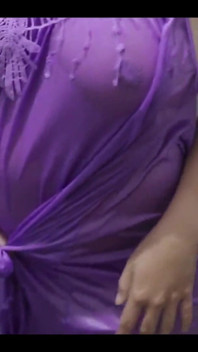 In the Bathroom Indonesian Transparant in Shiny Satin Lingerie Perfect Body Big Ass Tease