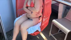 Hotwife Bikini Tease on Cruise Ship Balcony!