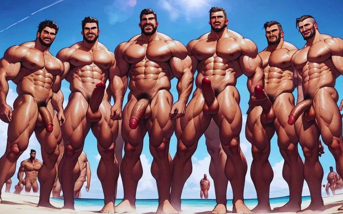 Real narrated fantasy: Anime Gay Hentay kompilace. Spousta žhavého a mokrého gay sexu, část 2