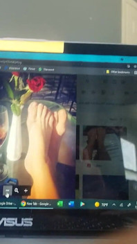 Vibrator in Ass Big Cock Pretty Sandals