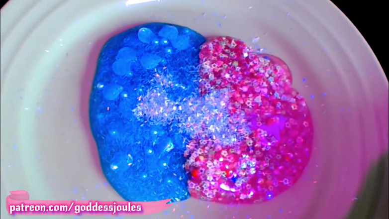 goddessjoules: La gìgantessa tocco l'asmr glitter slime