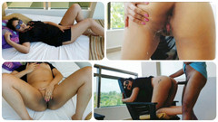 Big Ass Latina: 在户外阳台上的公共场合做爱，陌生人观看 - 与青少年暴露狂拉丁女郎的冒险性爱和中出