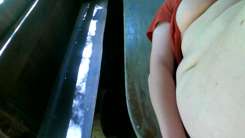 Bouncy Tits Action: Punire la puttana nuda prima del picnic