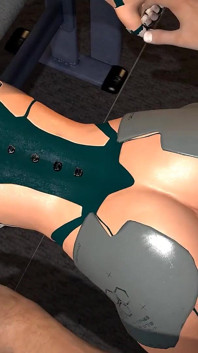 Jebanie robota seksualnego na siłowni