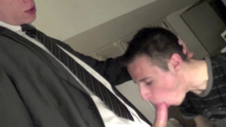 BAD BOYS FUCKERS FROM FRANCE: Straight wokrer fucked by young badboy in suit and class...