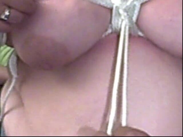 BBW nurse Vicki adventures with friends: Breast bondage demo with Angie Kimber and hubby dom 20 min...