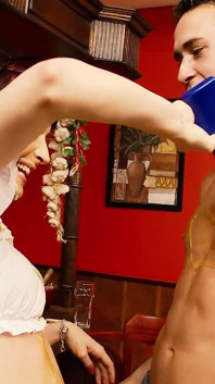 Paige Fox Hops Over the Counter to Fuck a Customer for Dessert