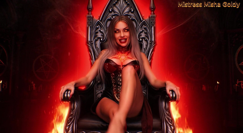 Goddess Misha Goldy: Hell's Dice: Edge Until You Break. Interactive Edge Game. I...