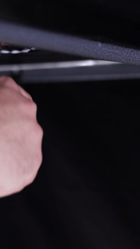 Watch Zander Fly and His Massive Uncut Canon Throbbing While He Thrusts It Through the Hole in My Milking Table