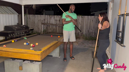 MilfCandy: Milfcandy: Samantha Loses at Pool and Takes Long BBC