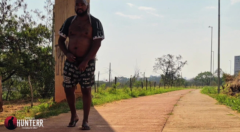 TheBlacKHunterr: In the Street and Jerking off