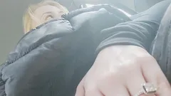 Irish Girl Fingers in Car in Public