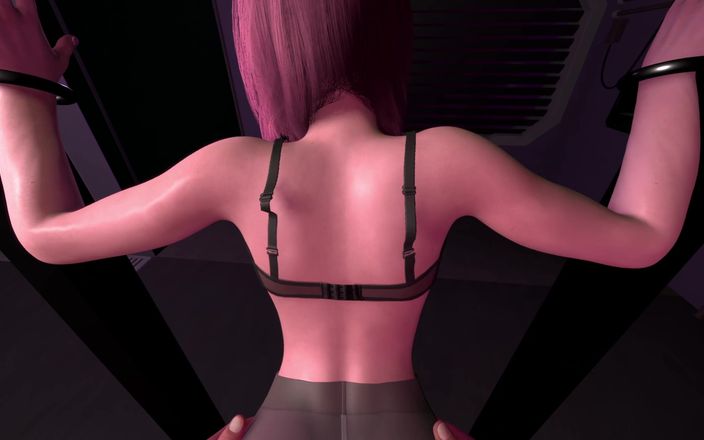 NSFW Gaming: Fudendo fox ear girl em pé doggie pov