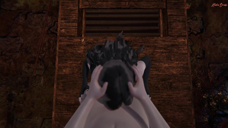 Hentai Smash: Sudut pandangan pertama kongkek Yennefer dari Vengerberg dan pancut ke...