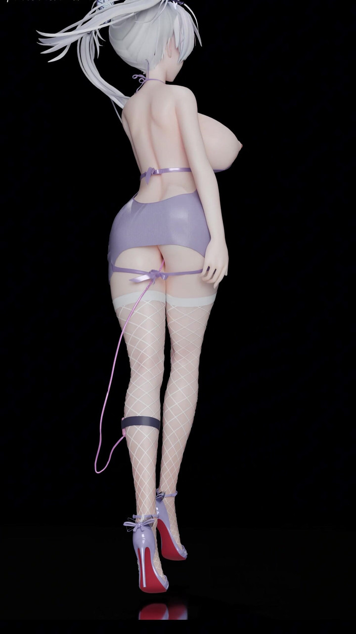 MikuMotion: Exid - calze a rete bianche calde; Butt Plug; Twin Ponytails