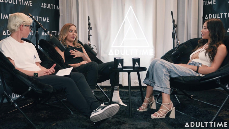 Adult Time Podcast: Scarlett Alexis &amp; Anna Claire Clouds Pen*s Fingers &amp; Mile High Club |...