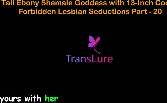 TransLure: English Audio Sex Story. Tall Ebony Shemale Goddess with Massive...