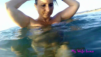 My Wife Luna: Fucked on the beach