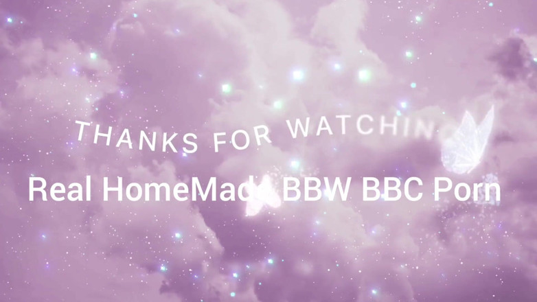 Real homemade BBW BBC porn: BBW BBC wanking na moje cycki wytryski Jedzenia