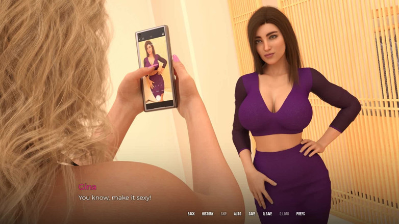 Dirty GamesXxX: У безпеці: гаряча дружина робить неслухняну фотосесію і надсилає фотографії своєму босу, поки її чоловік-рогоносець дивиться - епізод 10