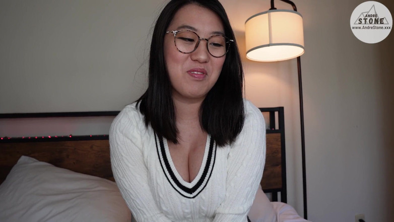 Andre Stone: Shy Nerdy Asian Girlfriend Tofu Is a Secret Nympho