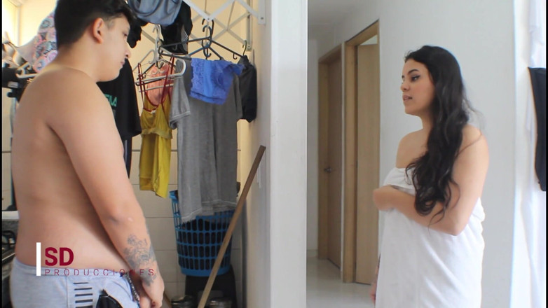 MelanieCaceres: Horny Stepmom Likes to Have Her Underwear Smelled - Spanish Porn