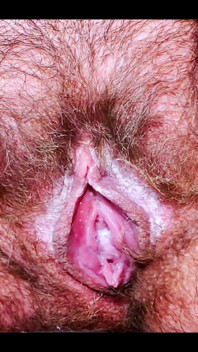 Stinky Pink Pussy Full of Smegma and Creamy Waiting for Your Tongue